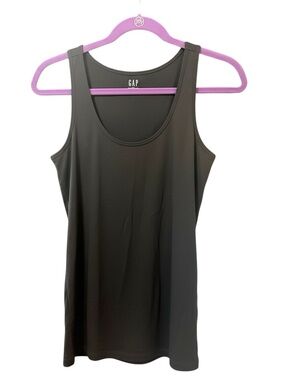 GAP Black Scoop Neck Tank Top